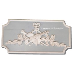 Wood paneling wood pediment