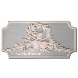 Wood paneling wood pediment