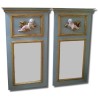 Pair of trumeau mirror with angel