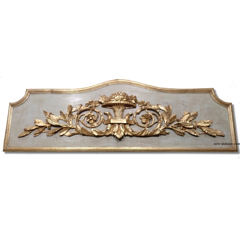 Boiserie de madera louis XVI Larga gris
