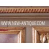 French Tumeau mirror Louis XVI with oil paint