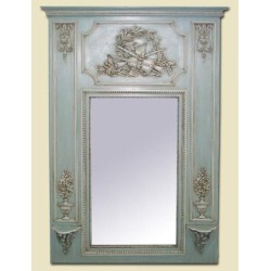 French Tumeau mirror Louis XVI with small console